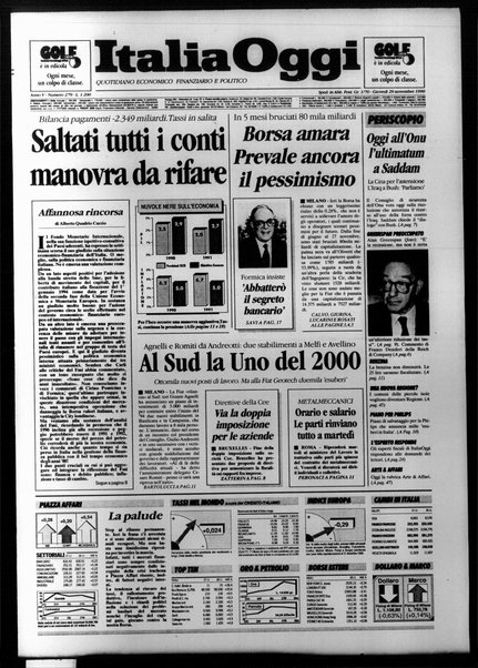 Italia oggi : quotidiano di economia finanza e politica